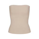 COTTON JERSEY TUBE TOP | STONE
