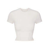 NikeSKIMS MATTE CROPPED CORSET T-SHIRT | IVORY