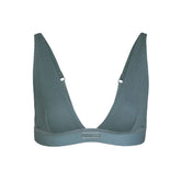 COTTON RIB PLUNGE BRALETTE | KYANITE
