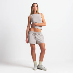 NikeSKIMS WOVEN NYLON 5" TRACK SHORT | STONE