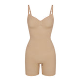 SEAMLESS SCULPT MID THIGH BODYSUIT | CLAY