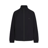 NikeSKIMS STRETCH NYLON OVERSIZED TRACK JACKET | OBSIDIAN
