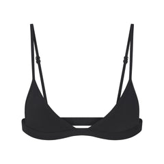 EVERYDAY COTTON TRIANGLE BRALETTE | ONYX