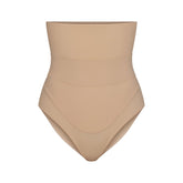 FITS EVERYBODY MATERNITY BANDED HIGH-WAISTED BRIEF | CLAY