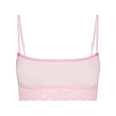 LIGHTWEIGHT COTTON STRAIGHT NECK BRALETTE | CHERRY BLOSSOM TONAL