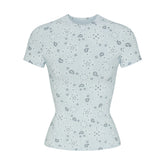 COTTON JERSEY T-SHIRT | POWDER BLUE BANDANA