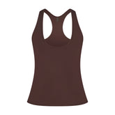 NikeSKIMS AIRY RACERBACK TANK | DARK SEPIA