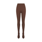 NikeSKIMS MATTE FOOTSIE GRIP LEGGING | DARK SEPIA