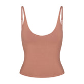 SMOOTH LAYERS SCOOP NECK CAMI | NUTMEG