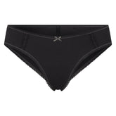 LIGHTWEIGHT COTTON LACE HIPSTER | SOOT TONAL