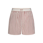 COTTON POPLIN MENS LOGO BAND BOXER | CINNAMON STONE STRIPE