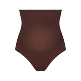 FITS EVERYBODY MATERNITY HIGH-WAISTED THONG | COCOA