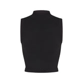 NikeSKIMS VINTAGE SEAMLESS MOCK NECK BRA TOP | OBSIDIAN