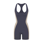 NikeSKIMS MATTE SHINE MIX RACERBACK 5" ONE PIECE | DEEP ROYAL AND STONE