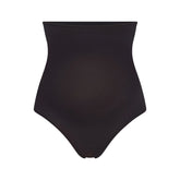 COTTON JERSEY MATERNITY HIGH-WAISTED THONG | SOOT