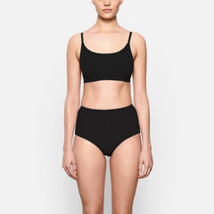 COTTON JERSEY SCOOP BRALETTE | SOOT