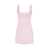 COTTON JERSEY MINI DRESS | CHERRY BLOSSOM