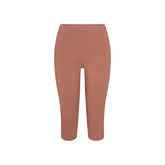 SMOOTH LAYERS HIGH-WAISTED CAPRI | NUTMEG