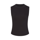 WORN IN JERSEY HIGH CREW TANK | WASHED ONYX