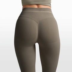 NikeSKIMS RIBBED SEAMLESS 34" STRAIGHT LEGGING | DUSTY OAKMOSS