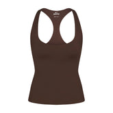 NikeSKIMS MATTE RACERBACK TANK | DARK SEPIA