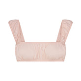 POPLIN APPAREL BRALETTE | DUSTY PINK