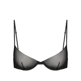 INVISIBLE PLUNGE BRA | OBSIDIAN