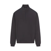 JERSEY LOUNGE MENS RELAXED QUARTER ZIP PULLOVER | ASH
