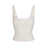 NikeSKIMS MATTE SQUARE NECK TANK | DITSY FLORAL PRINT