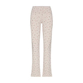 COTTON JERSEY FOLDOVER PANT | OATMEAL HEATHER HOLLY PRINT