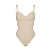 SEAMLESS SCULPT BRIEF BODYSUIT | SAND