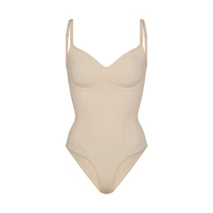 SEAMLESS SCULPT BRIEF BODYSUIT | SAND