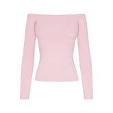 SMOOTH LAYERS OFF THE SHOULDER TOP | PEONY