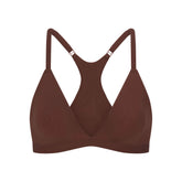 FITS EVERYBODY RACERBACK TRIANGLE BRALETTE | COCOA