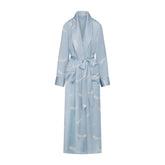 WOVEN SHINE LONG ROBE | AERO WING HEARTS PRINT