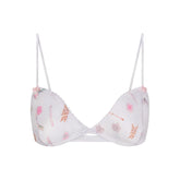 LIGHTWEIGHT SATIN TRIANGLE BRALETTE | SNOW ESSENTIALS BAG