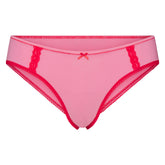 LIGHTWEIGHT COTTON LACE HIPSTER | CARNATION CONTRAST
