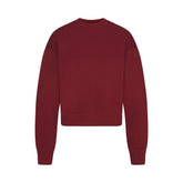 COTTON FLEECE CLASSIC CREWNECK | MERLOT