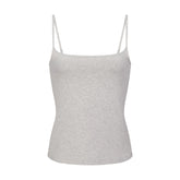 COTTON JERSEY SCOOP NECK CAMI | LIGHT HEATHER GREY