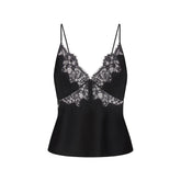 SILK LACE CAMI | ONYX