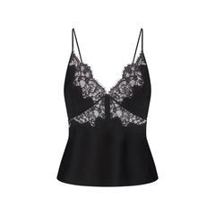 SILK LACE CAMI | ONYX