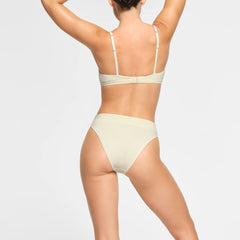 COTTON JERSEY CHEEKY TANGA | BONE
