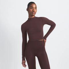 NikeSKIMS VINTAGE SEAMLESS MOCK NECK CROP TOP | PHOENIX