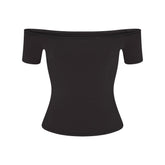 COTTON JERSEY OFF THE SHOULDER TOP | SOOT