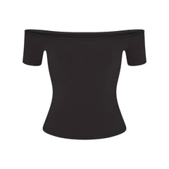 COTTON JERSEY OFF THE SHOULDER TOP | SOOT