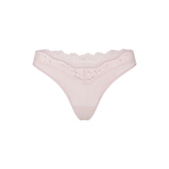FITS EVERYBODY LACE DIPPED THONG 5-PACK | IVORY PEARL BOW MULTI