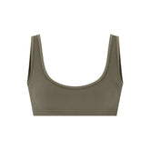 NikeSKIMS RIBBED SEAMLESS MICRO SCOOP BRA | DUSTY OAKMOSS
