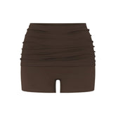 NikeSKIMS MATTE 3" FOLDOVER SHORT | DARK SEPIA