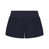 WOVEN COTTON FLUTTER SHORT | NAVY