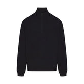 JERSEY LOUNGE MENS RELAXED QUARTER ZIP PULLOVER | OBSIDIAN